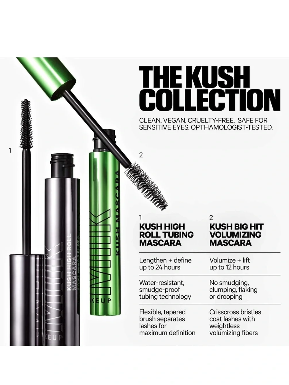 🆕💕Milk Kush Big Hit Volumizing Mascara • BOOM (Blackest Black) • 0.15 oz • NIB
